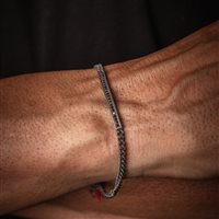 Bracciale Mano-J. Uomo GROUMETTE in Titanio Diamante MINBRT23BBARK